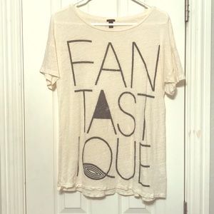 J. Crew Fantastique linen tee
